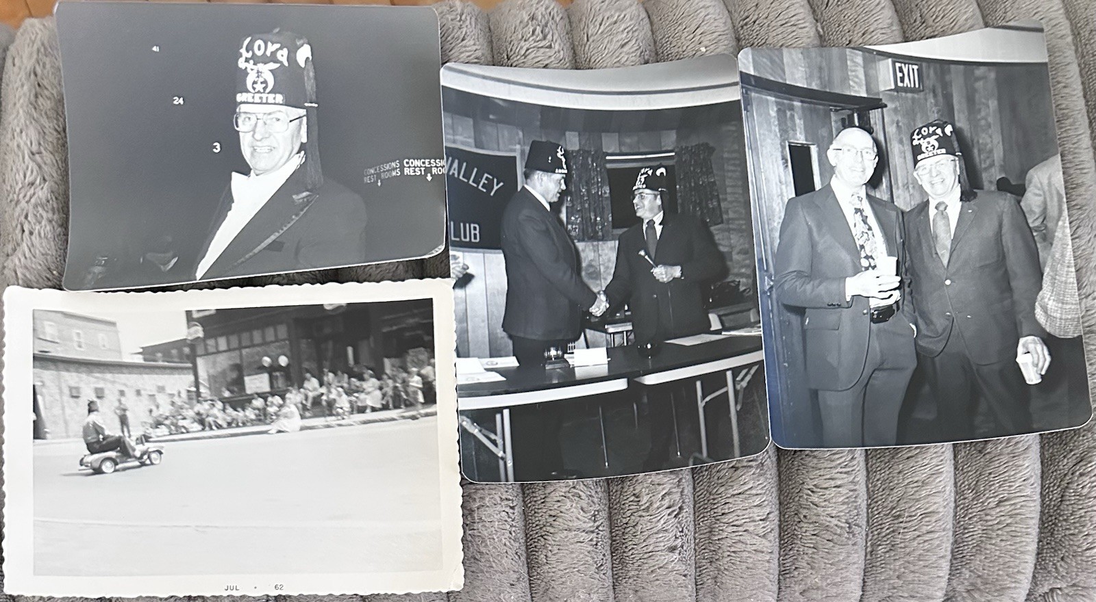 4 Vintage Original Photographs Masonic Shriners