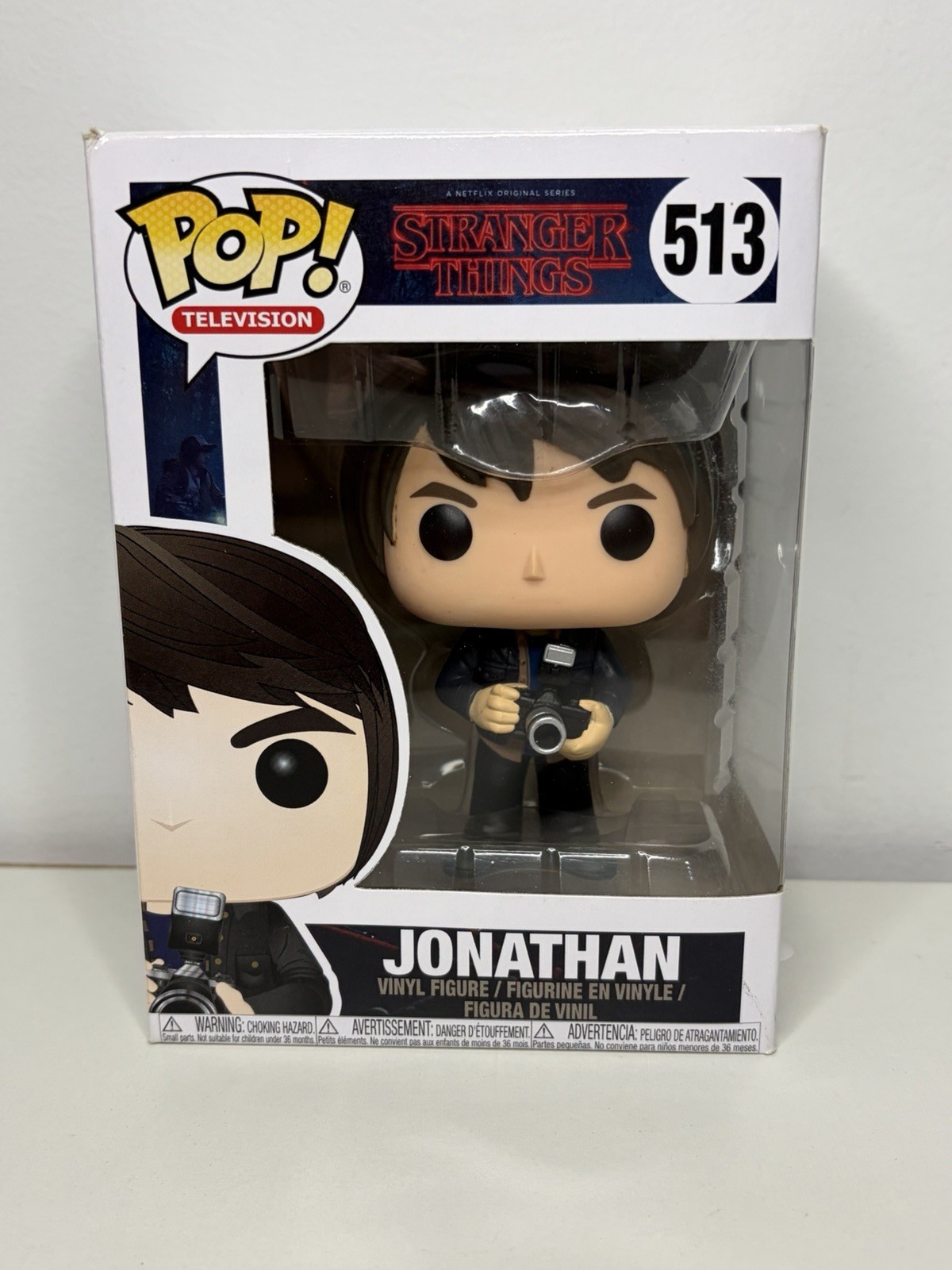 Funko Pop Vinyl Stranger Things - Jonathan #513 ✨+Free Pop Protector✨