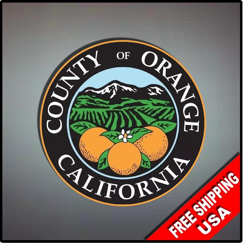 California Orange County Seal Vinyl Decal Sticker 4