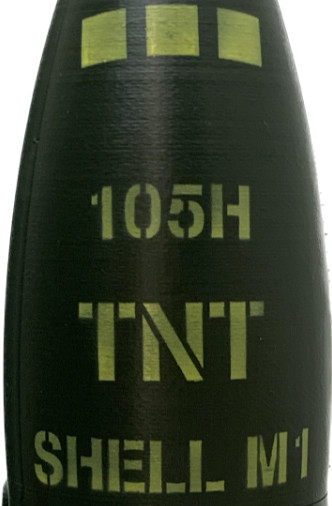 STENCIL ONLY - 105mm M1 TNT Stencil