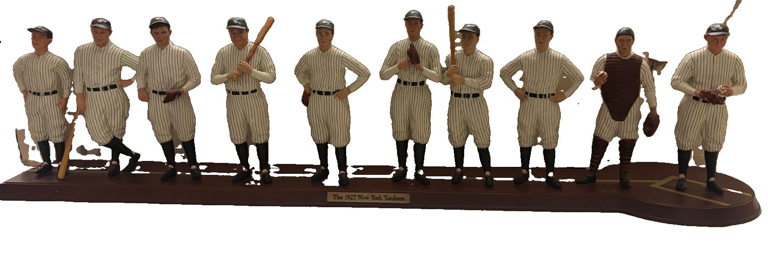 The Danbury Mint 1927 Yankees Lineup Collectible statue