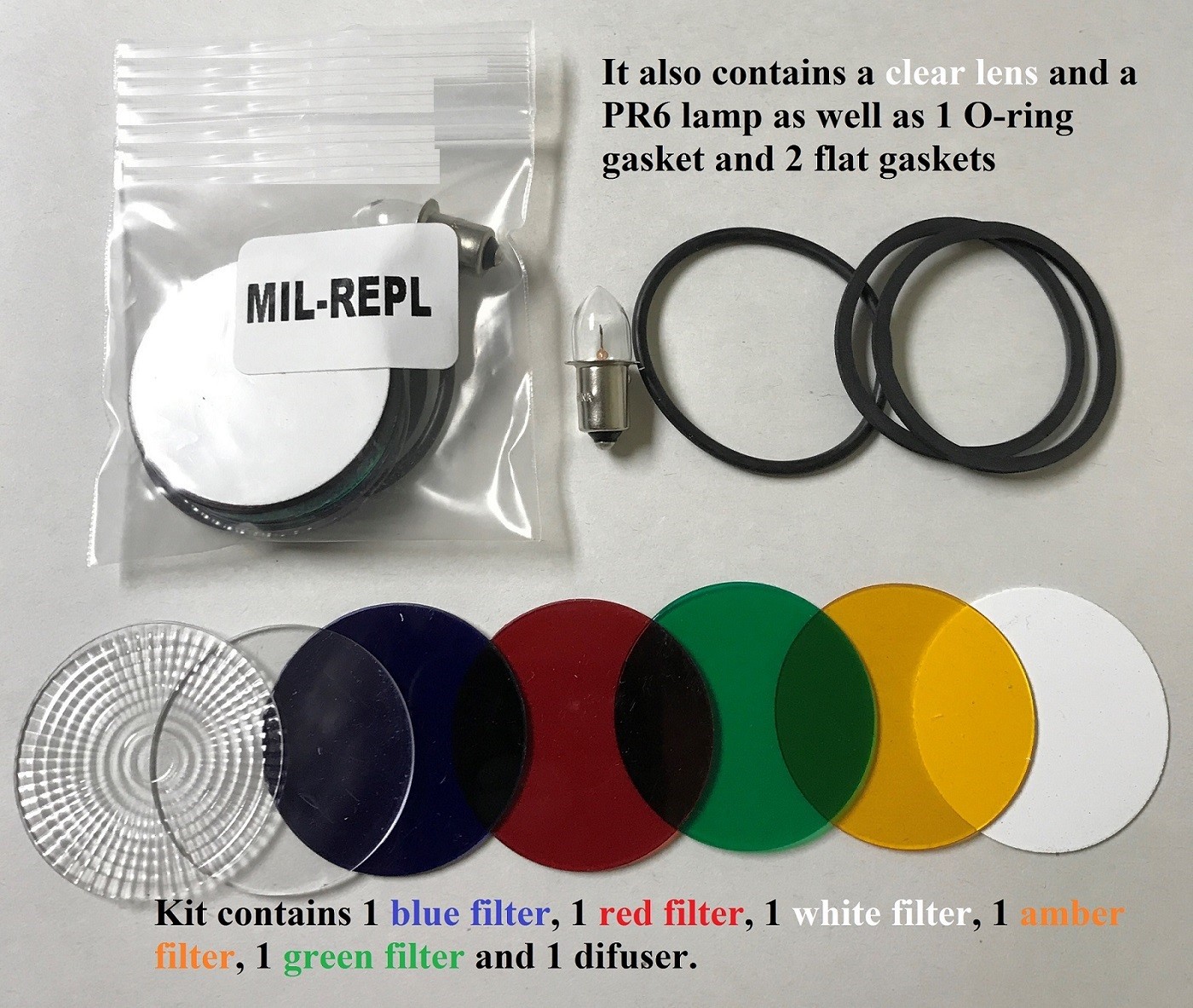 Fulton Angle Head Flashlight Replacement parts for MX-991/U and MX-993/U lights