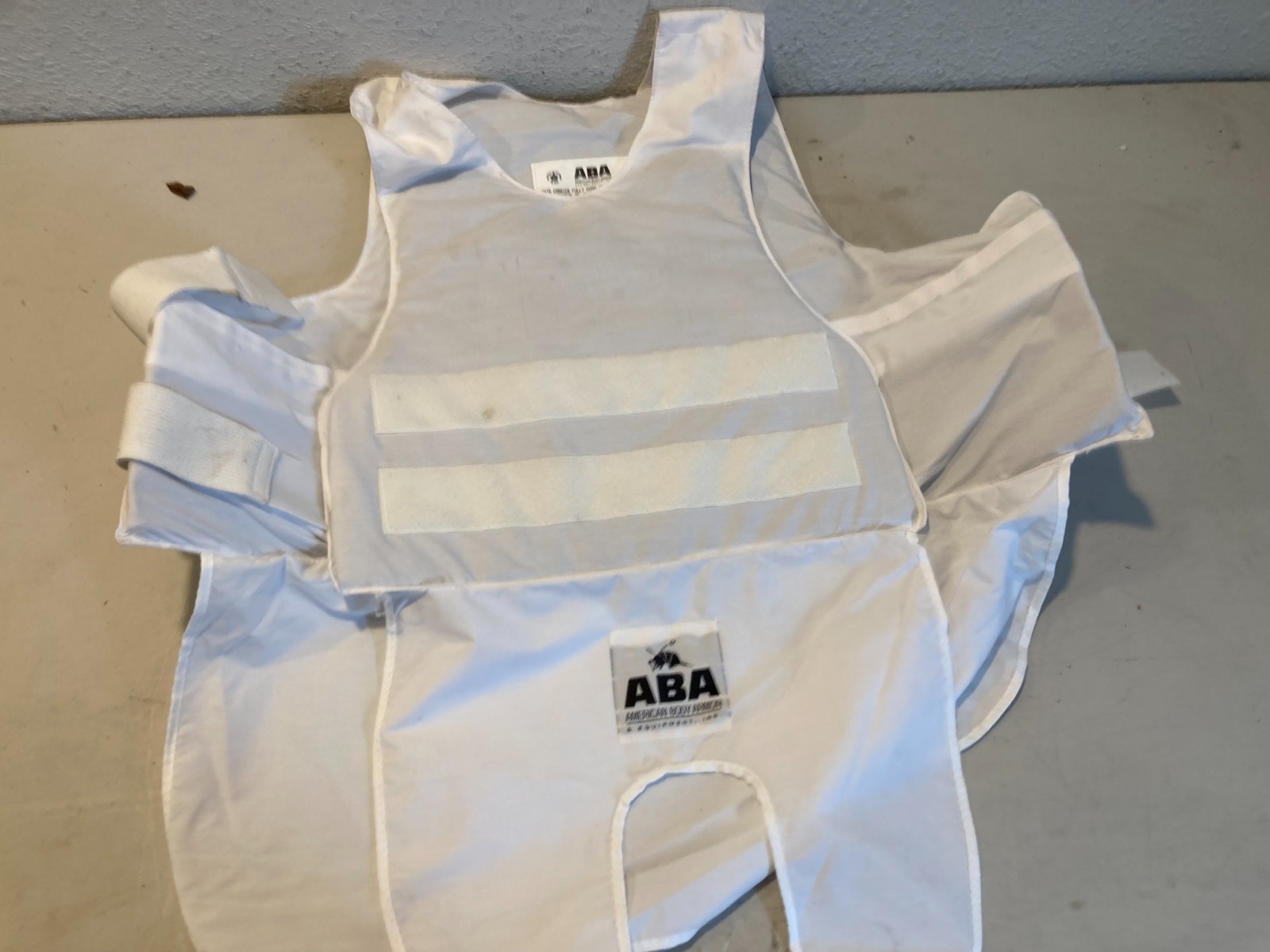 Vintage 1995 ABA American Body Armor Level IIA Ballistic Vest White XL