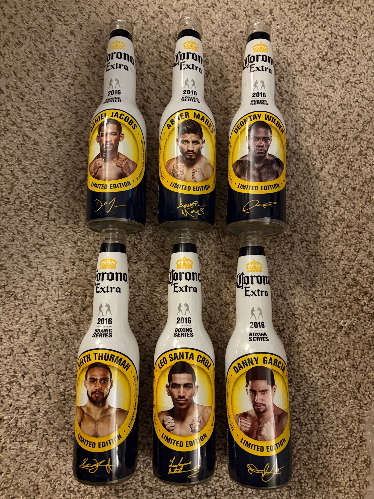 Corona Extra 2016 Boxing Series Limited Edition Set of 6  Bottles