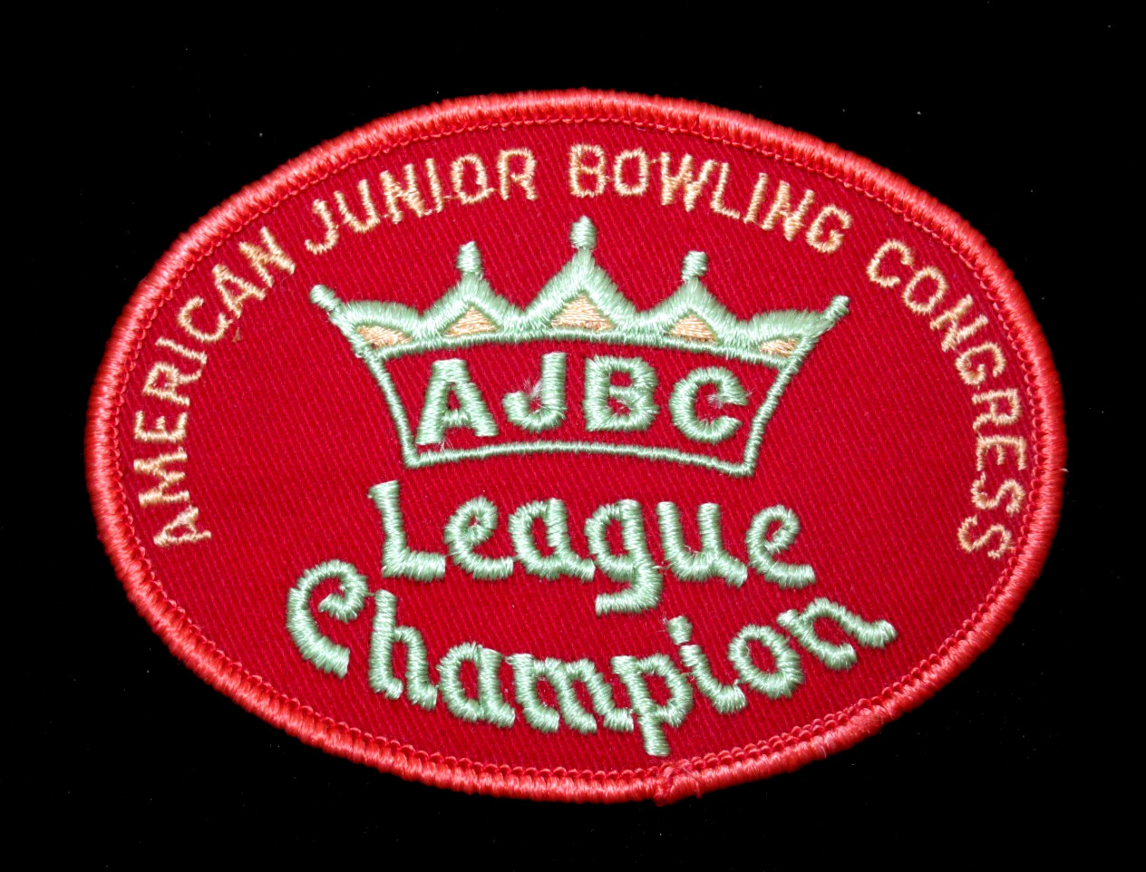 Vintage Patch American Junior Jr Bowling Congress League Champion AJBC