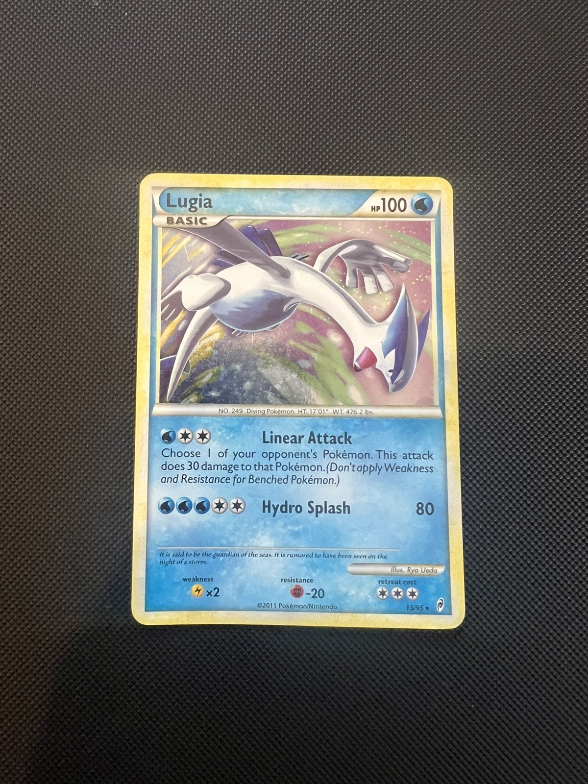 Lugia Pokémon TCG Call of Legends 15/95 Holo Rare English Basic HP 100 2011