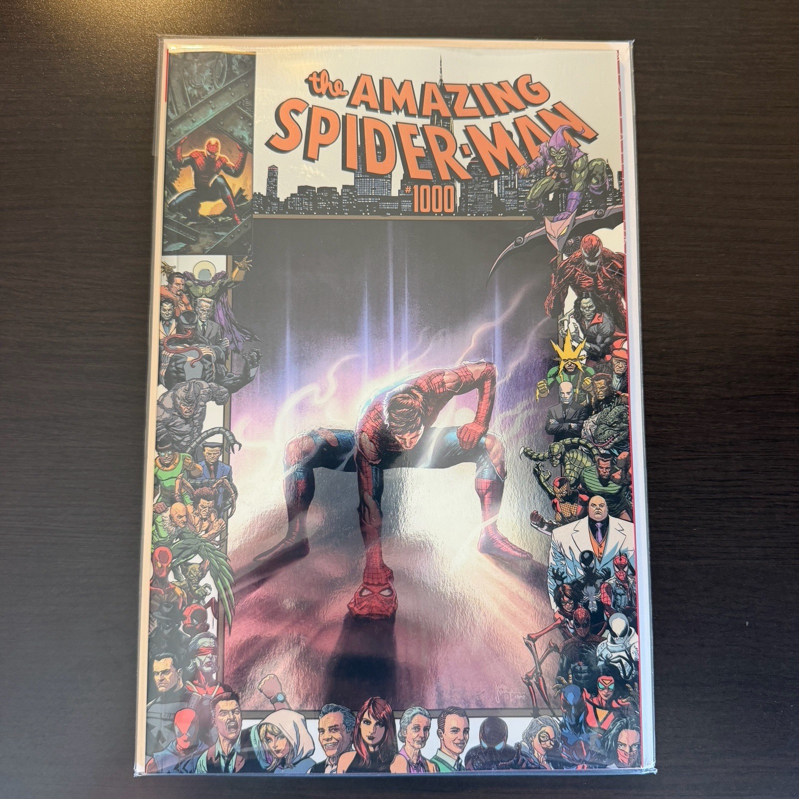 Amazing Spiderman #1000 FOIL Mico Suayan One Piece Gear 2 Homage NYCC 