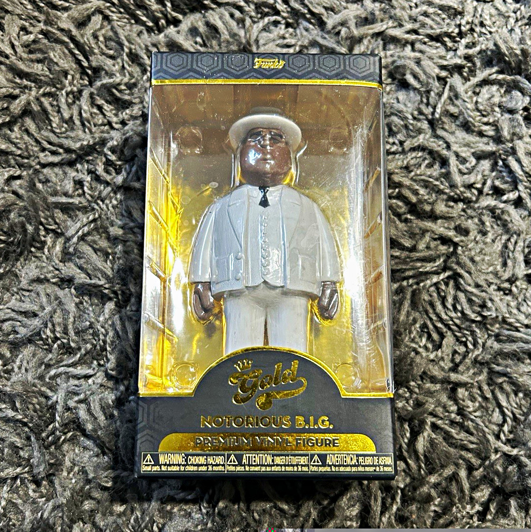 Funko Gold Notorious B.I.G. Biggie Premium Vinyl Figure Series One White Suit