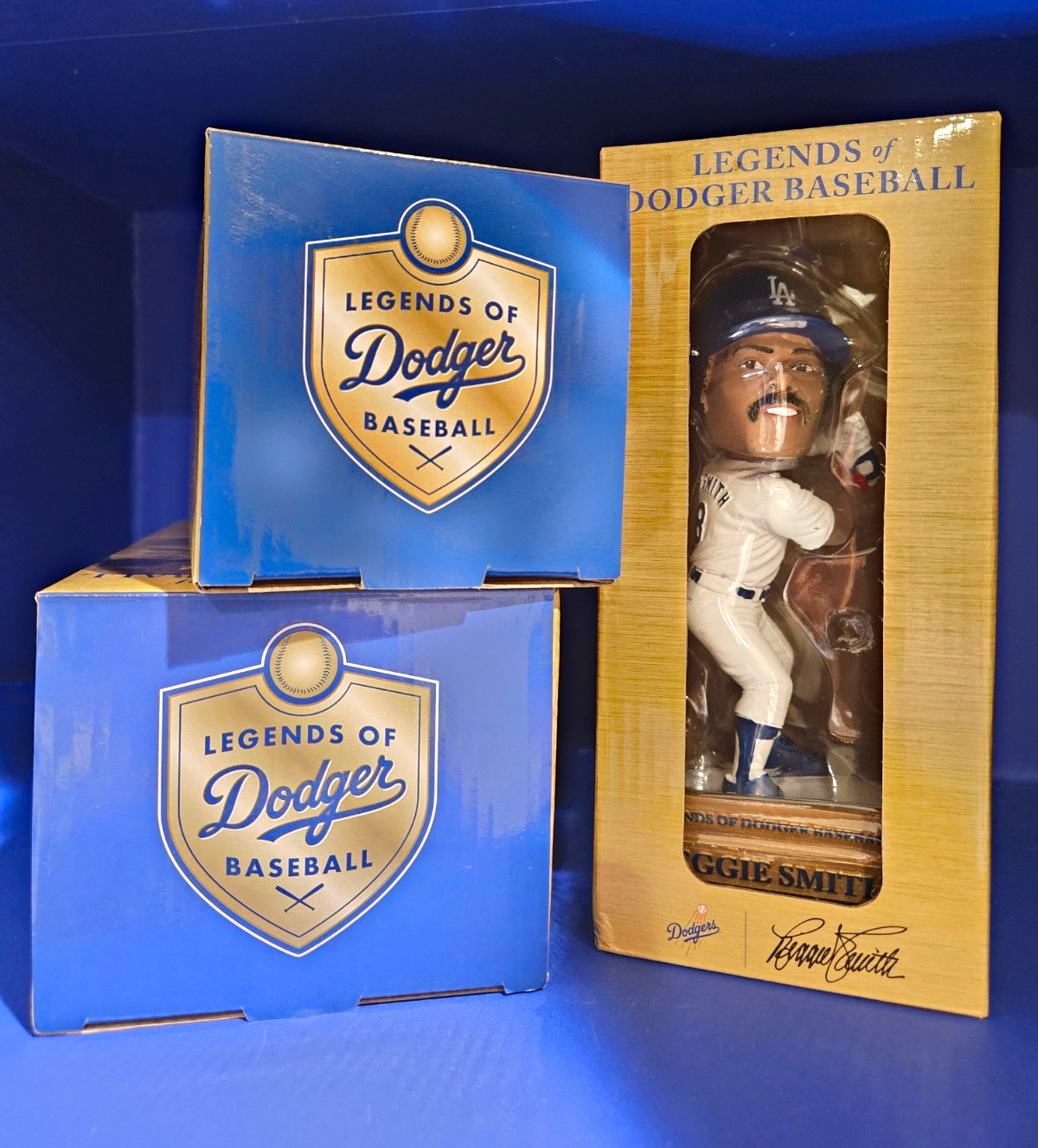 3 Legends of Dodger Baseball Dusty Baker, Ron Cey, Reggie Smith Bobbleheads