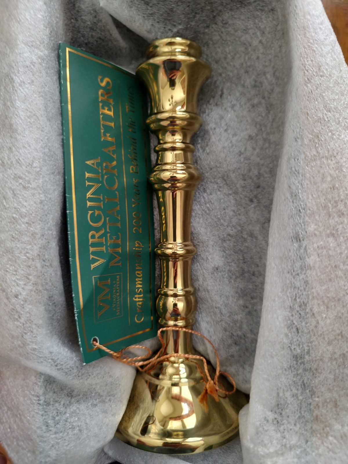 Vintage Virginia Metalcrafters Yorktown Candlestick - Mint in Box