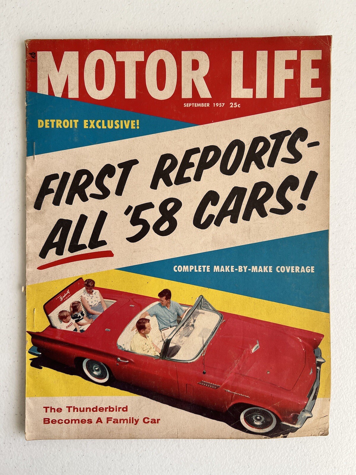 Motor Life September 1957 “First Report All ‘58 Cars” Thunderbird