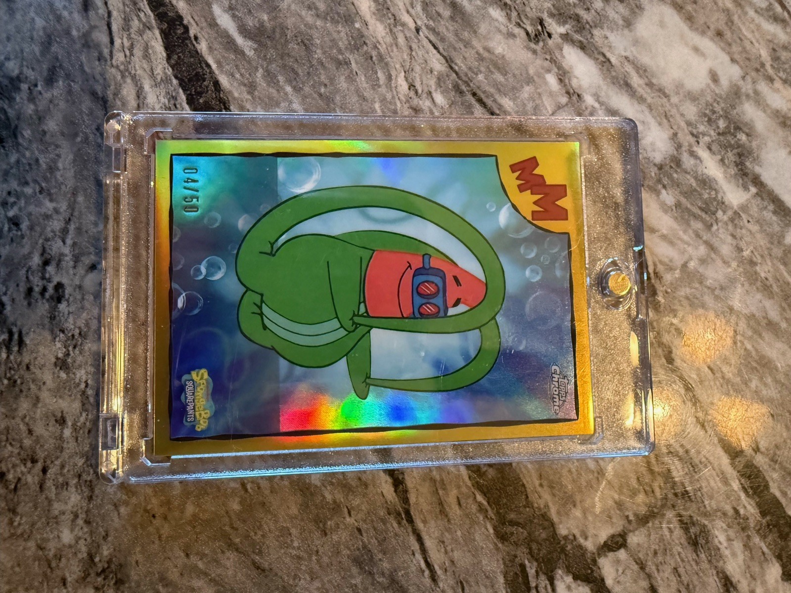 2025 Topps Chrome SpongeBob Elastic Waistband Mermaidman Barnacle Boy /50 #MB-17