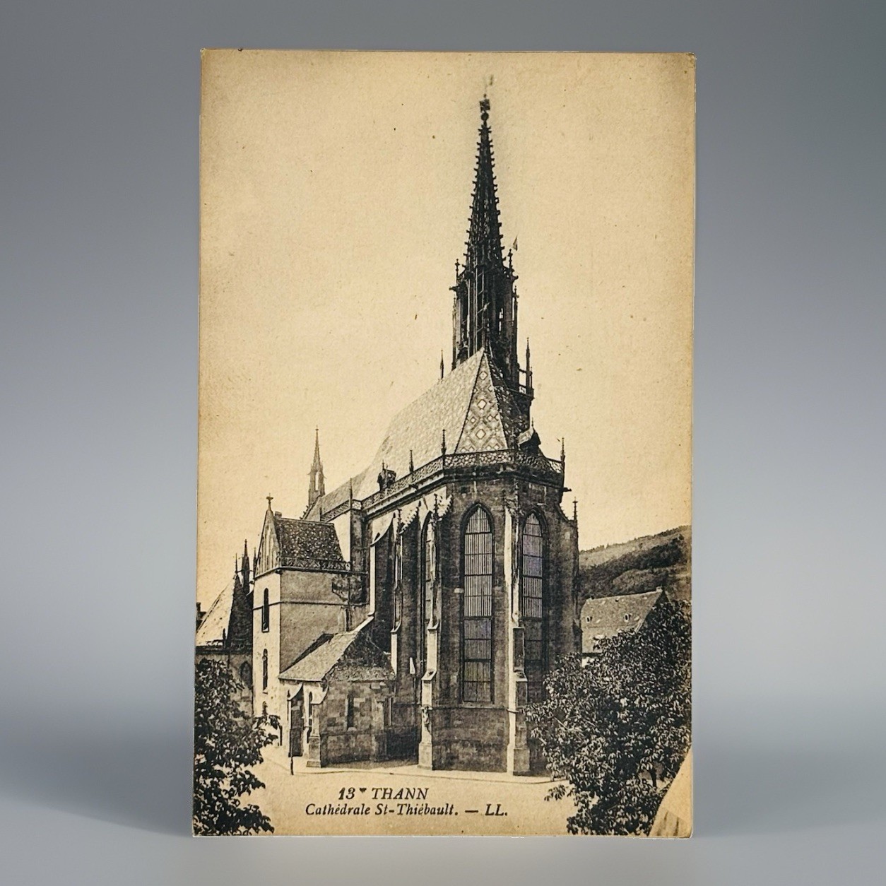 Antique 1910s Thann Cathedral France Postcard St-Thiebault Levy Fils Paris LL