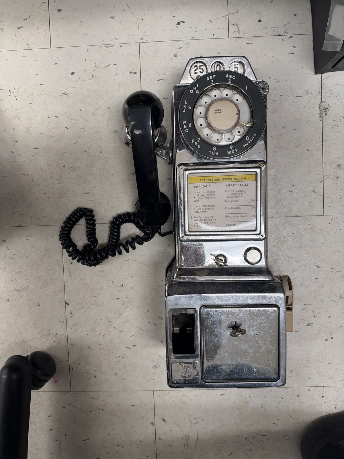 Northern Electric QSD-3A Three-slot Rotary Payphone Telephone Vintage