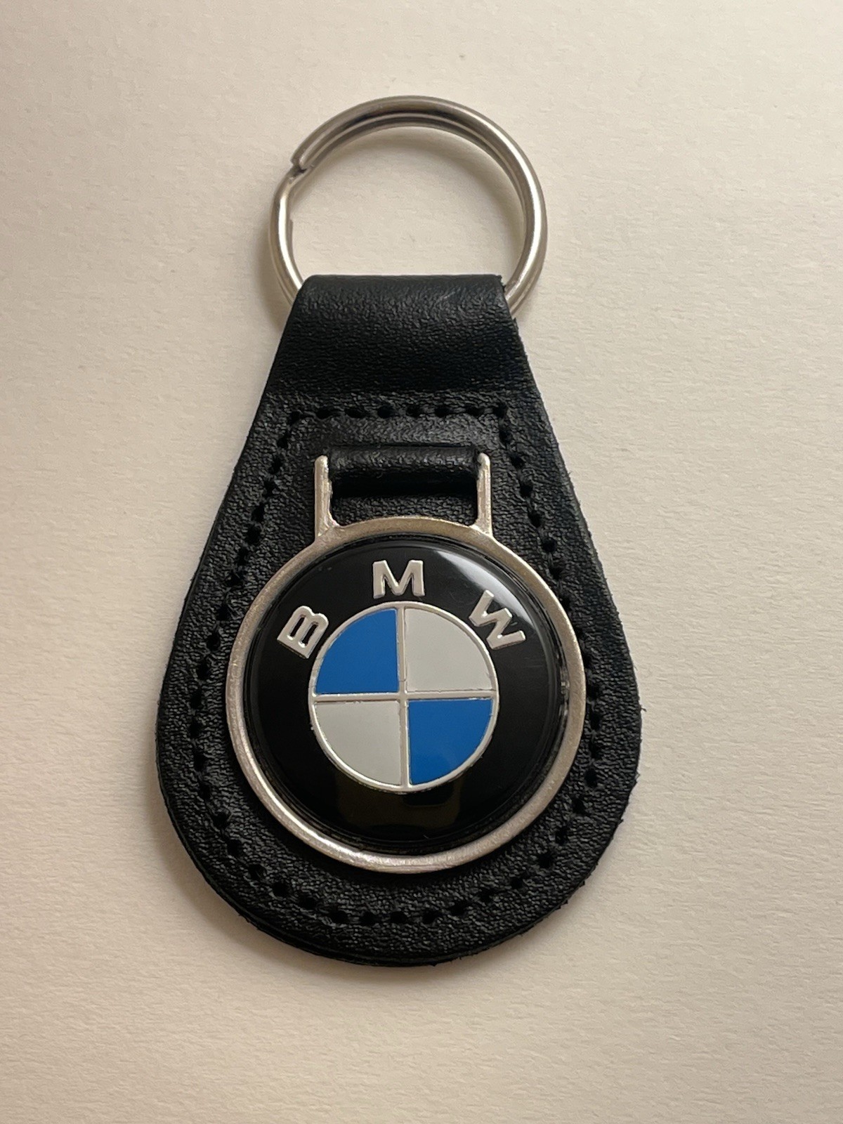 Vintage 1970s BMW Keyring Made In England Renamel