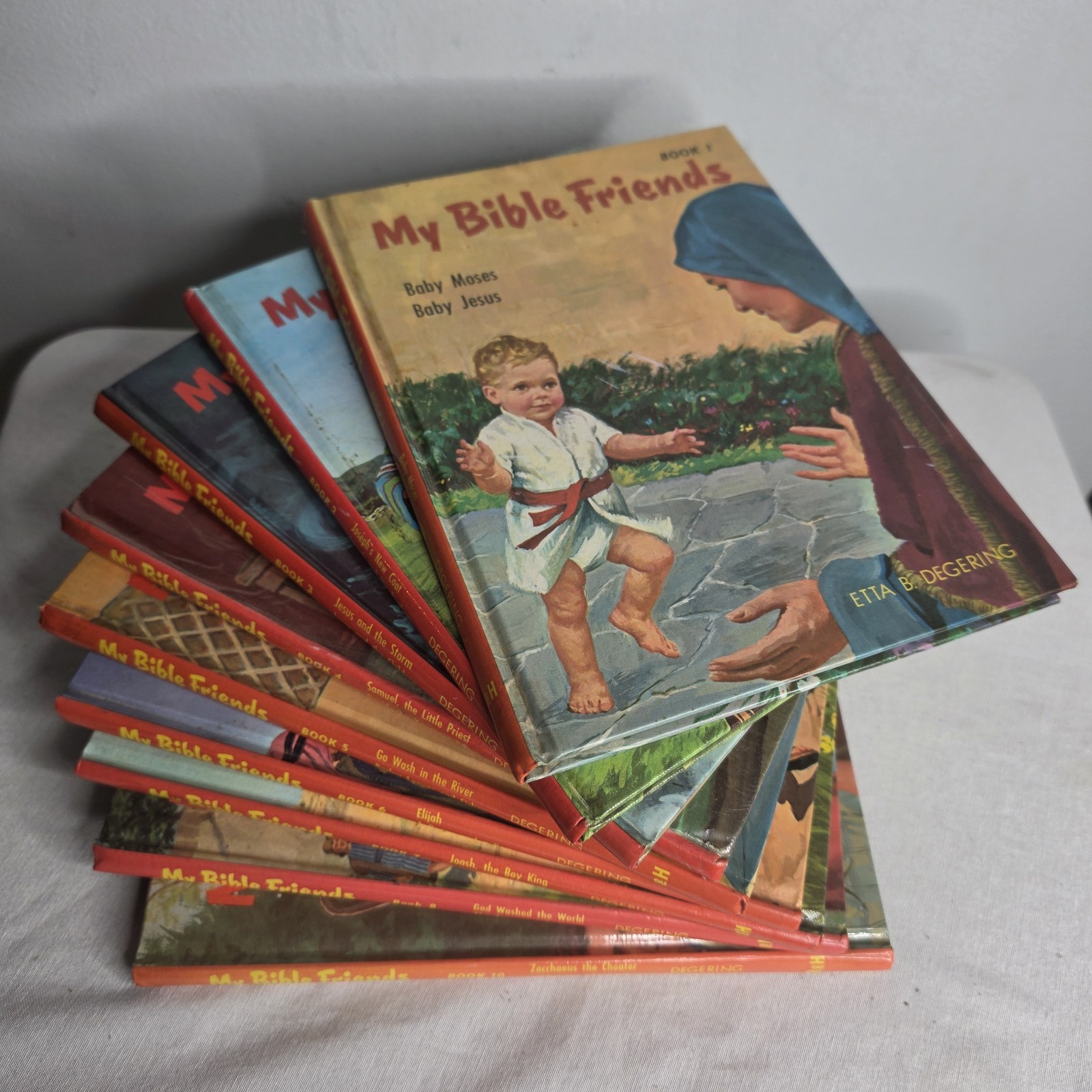 Vintage My Bible Friends Series Hard Back Books 1-10 Missing 9