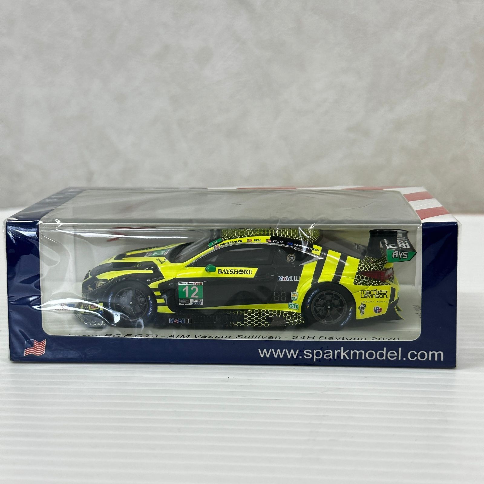 Spark 1/43 Lexus RC F GT3 AIM Vasser Sullivan 24H Daytona 2020 Model Unopened