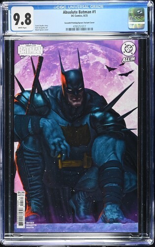 Absolute Batman 1 CGC 9.8 NM DC Comics 7th Ptg Mark SPEARS Variant COVER Key 