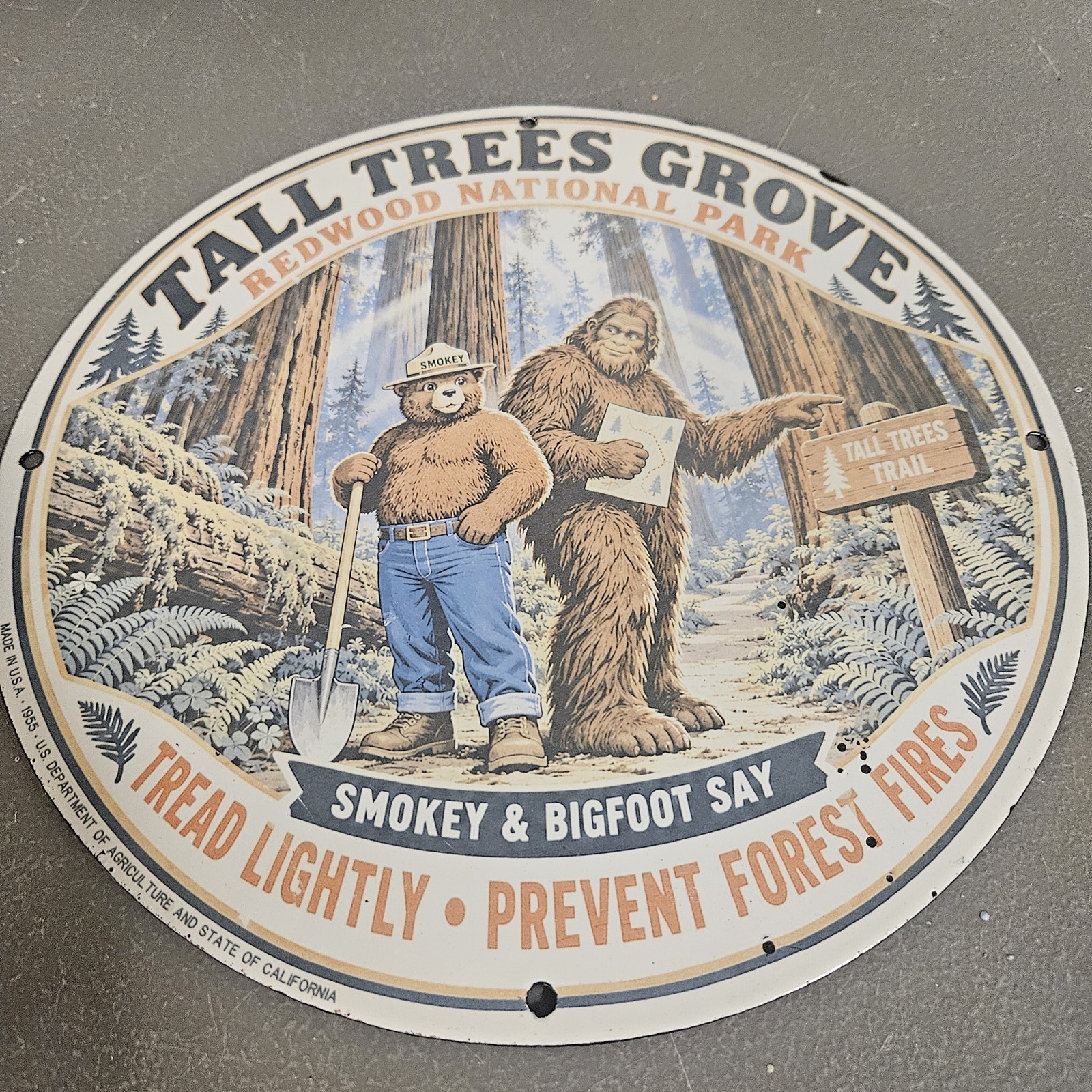 VINTAGE 1955 TALL TREES GROVE 12\