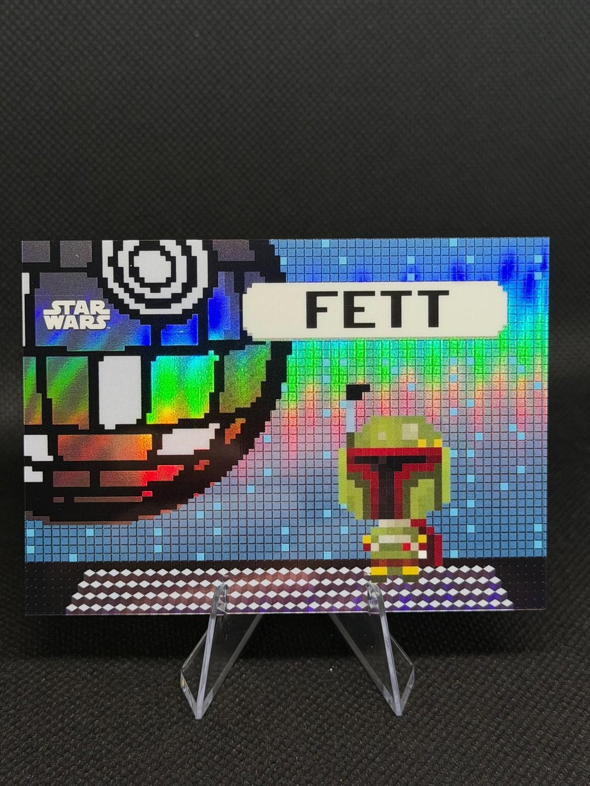2026 Topps Chrome Star Wars Boba Fett BO-FET Bonus Stage Pixel Insert SSP NM