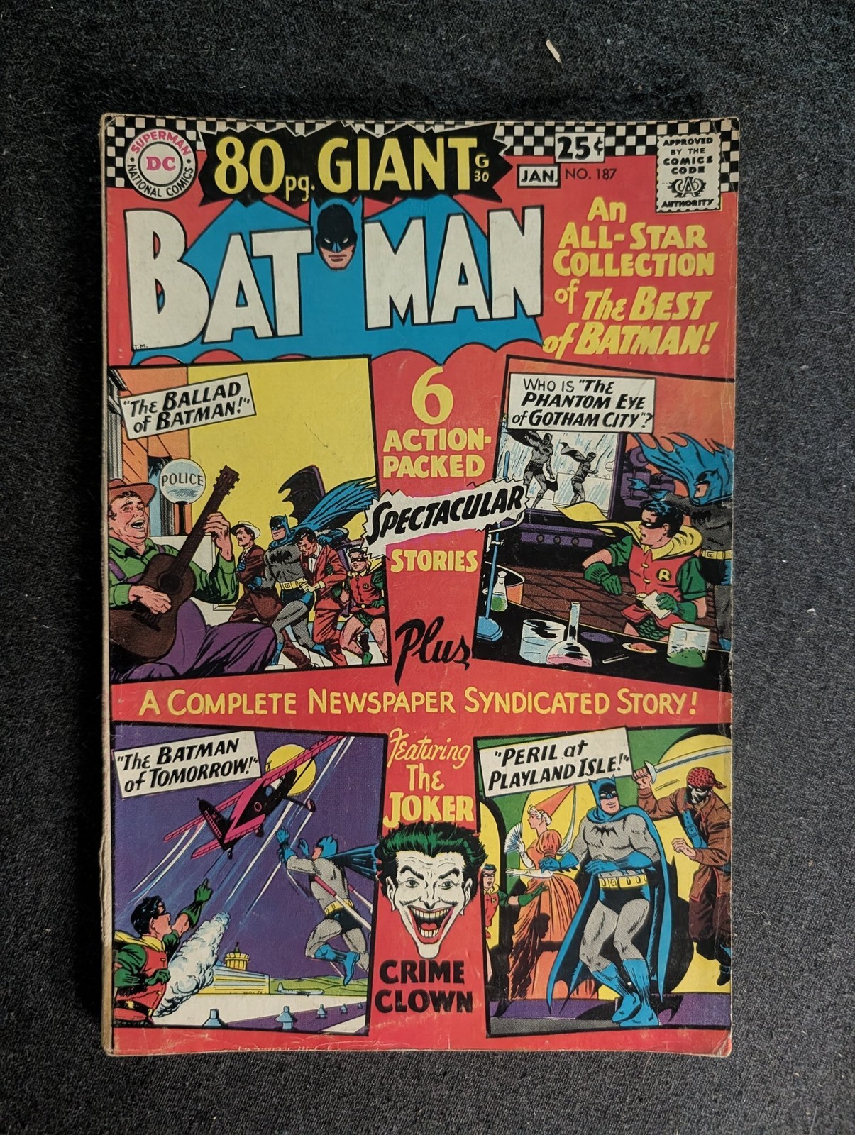 Batman #187 (DC Comics 1967) GD/VG approx 3.0