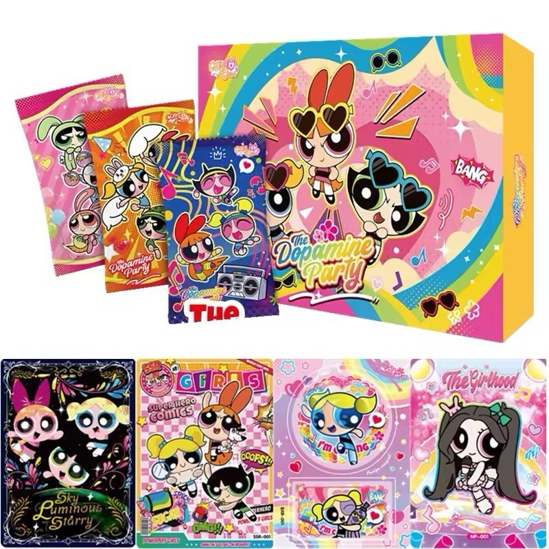 Powerpuff Girls Trading Cards Cute Premium CCG Hobby 13 Pack Box New Party