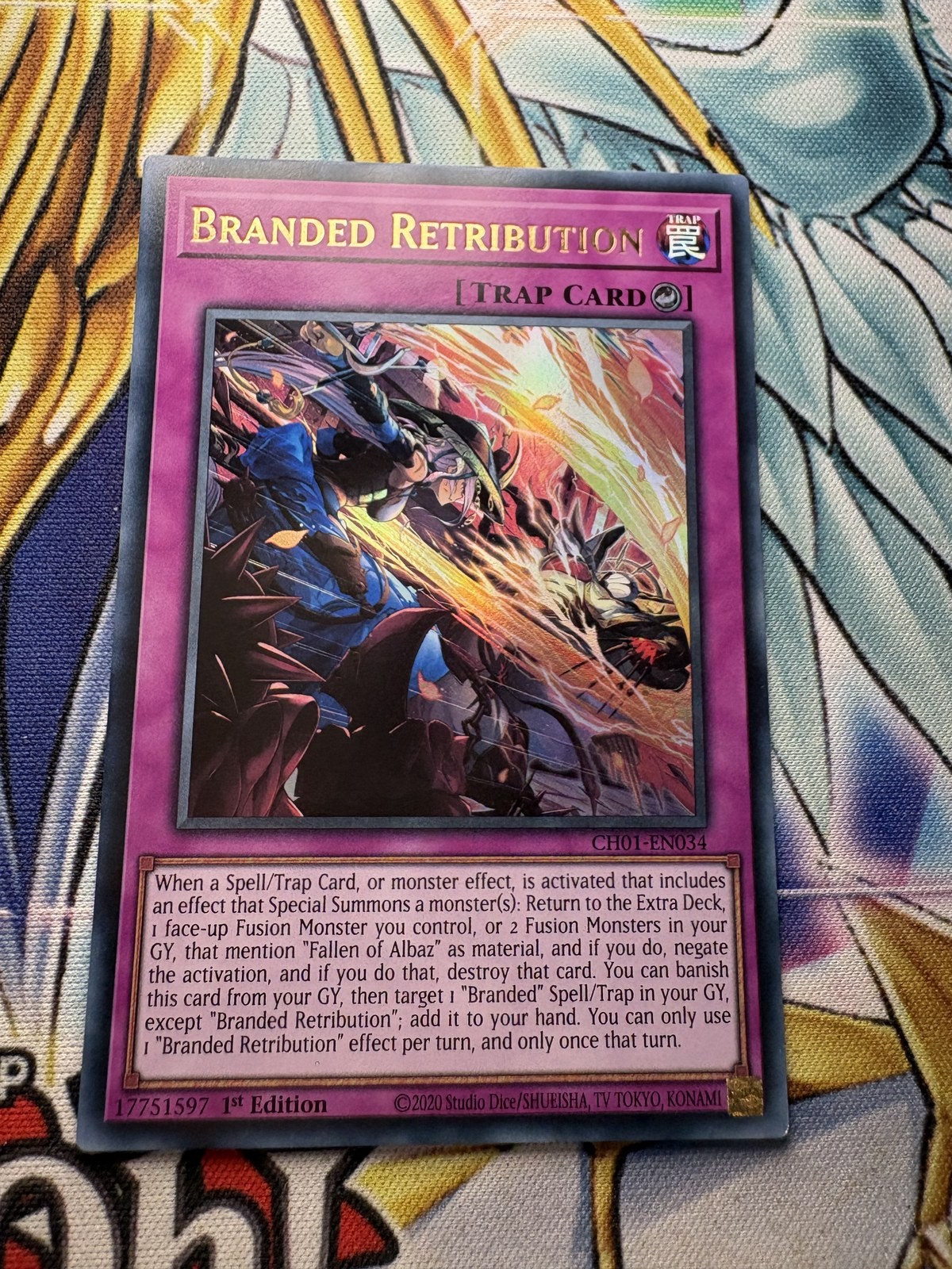 Yugioh Branded Retribution Ultra Rare - CH01-EN034 1st Edition - English