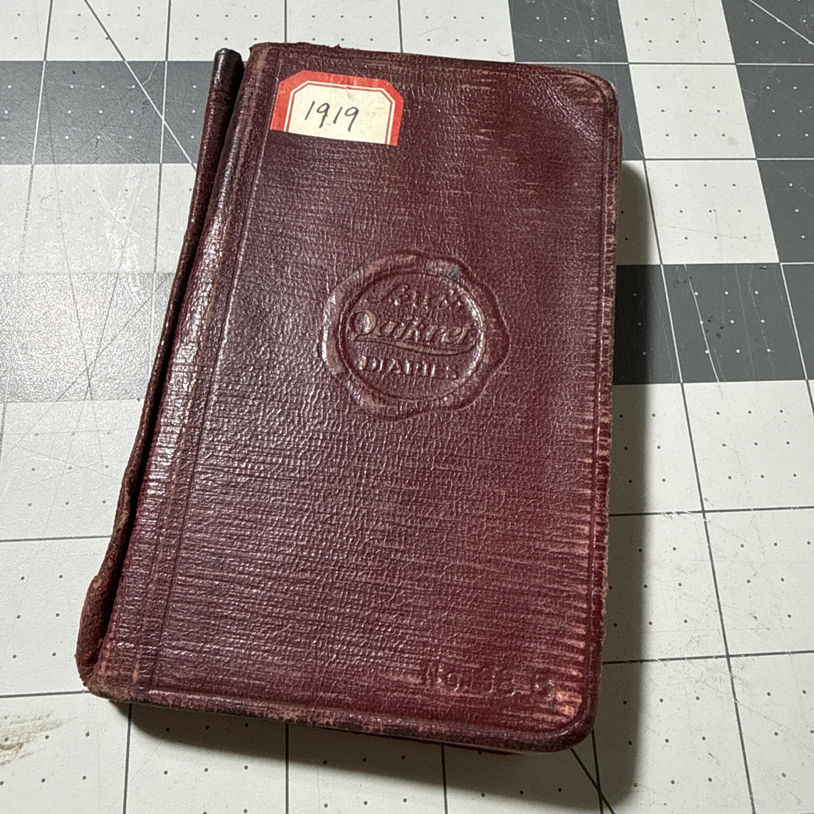 Antique 1919 Diary Journal Of James Campbell Manry Presbyterian Missionary India