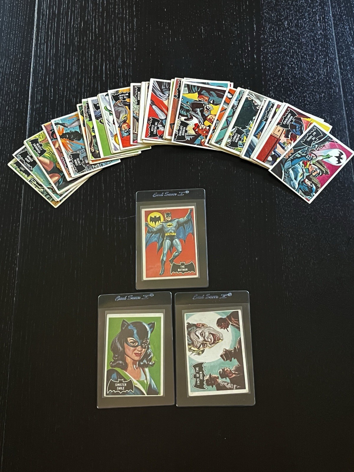 1966 Topps Batman Black Bat Partial Set (41/55) LOW GRADE Card Lot - #1 #9 #27