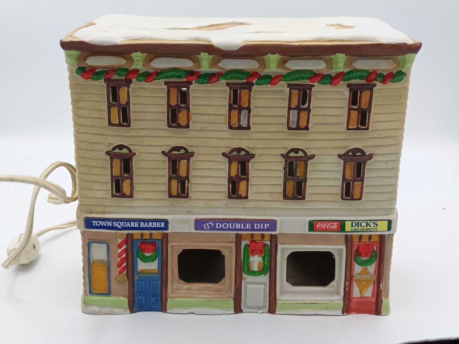 Vintage 1992 Coca Cola Christmas Town Square Collection EUC