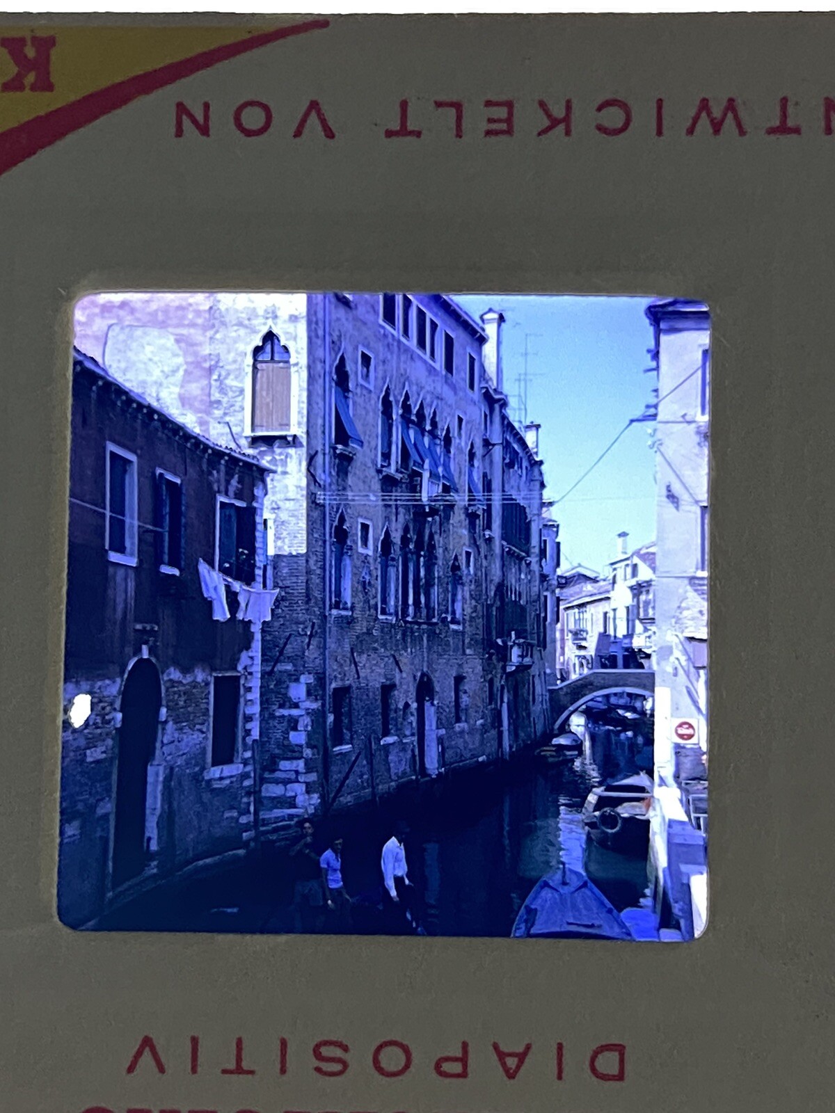 Venice Italy Canal Vtg 35mm Color Photo Slide July 1968