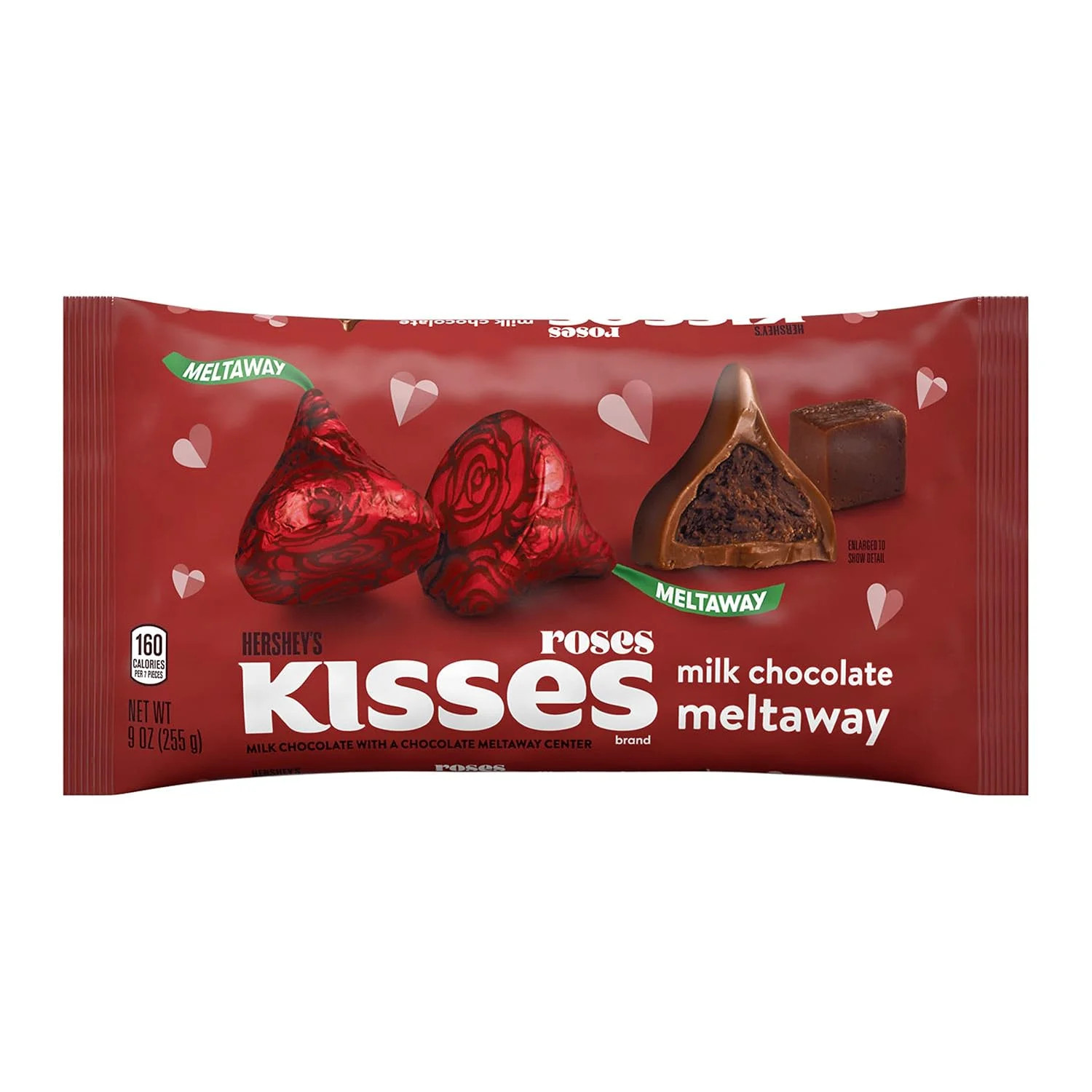 HERSHEY\'S Milk Chocolate Meltaway, Valentine\'s Day Candy Bag, 9 oz