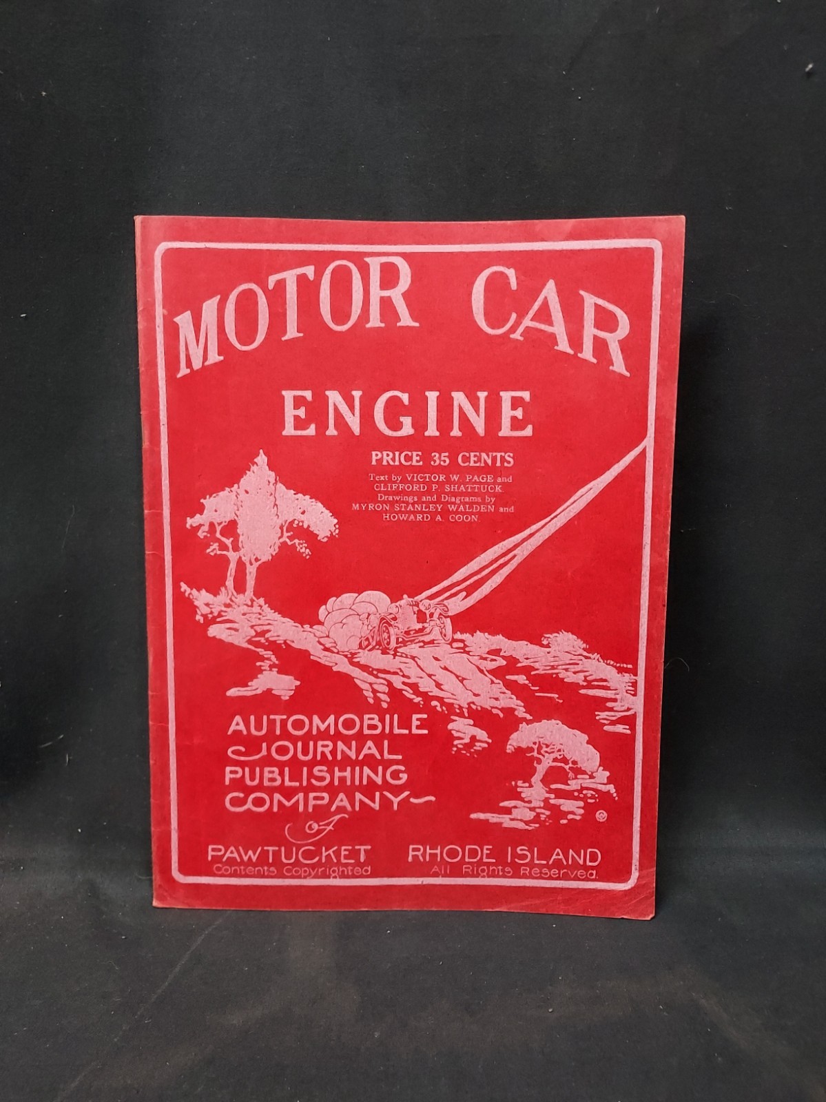 Rare - 1908 Motor Car Engine - Automobile Journal Publishing - Repair, Diagrams