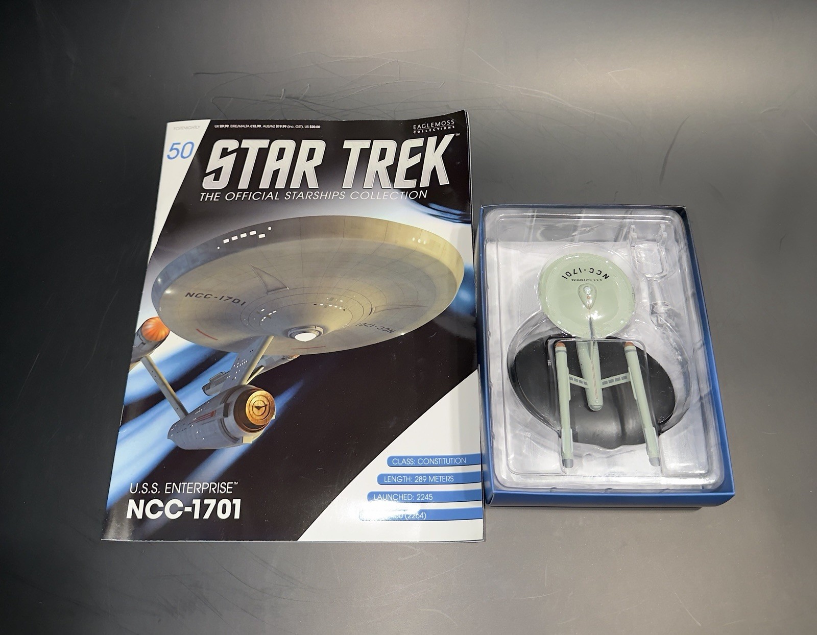 Eaglemoss Star Trek Official Starship Collection USS Enterprise NCC-1701 TOS 
