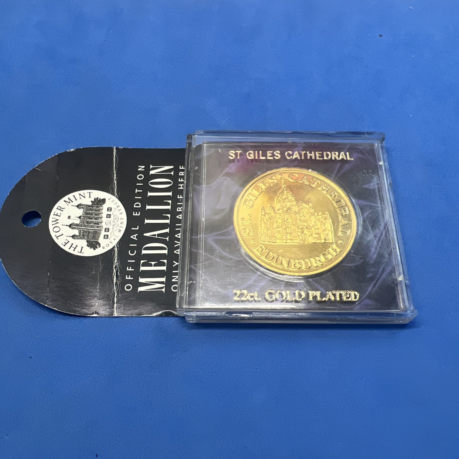 St. Giles Cathedral -Edinburgh 22ct Gold Plated Collectible Medallion-U.K