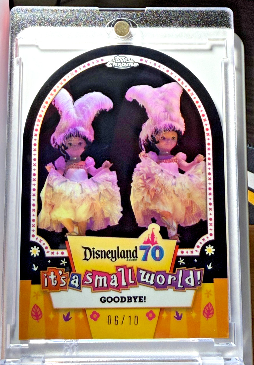 It’s a Small World GOODBYE 06/10 Black SSP Die Cut | 2025 Topps Disneyland 70th