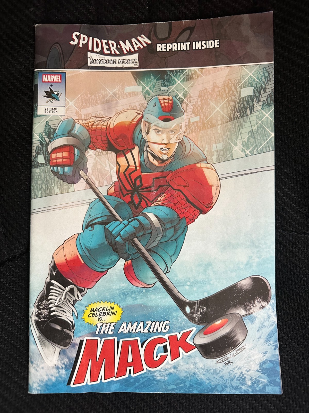 Macklin Celebrini marvel comic book