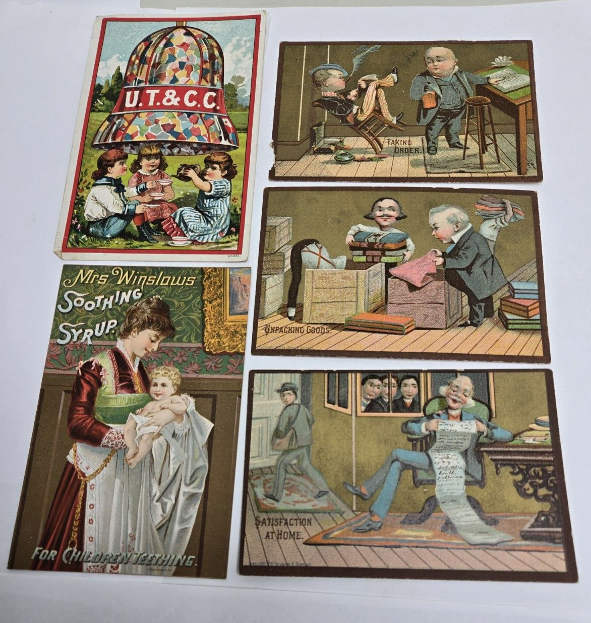 c1880's Trade Card  Victorian Lady 5 cards