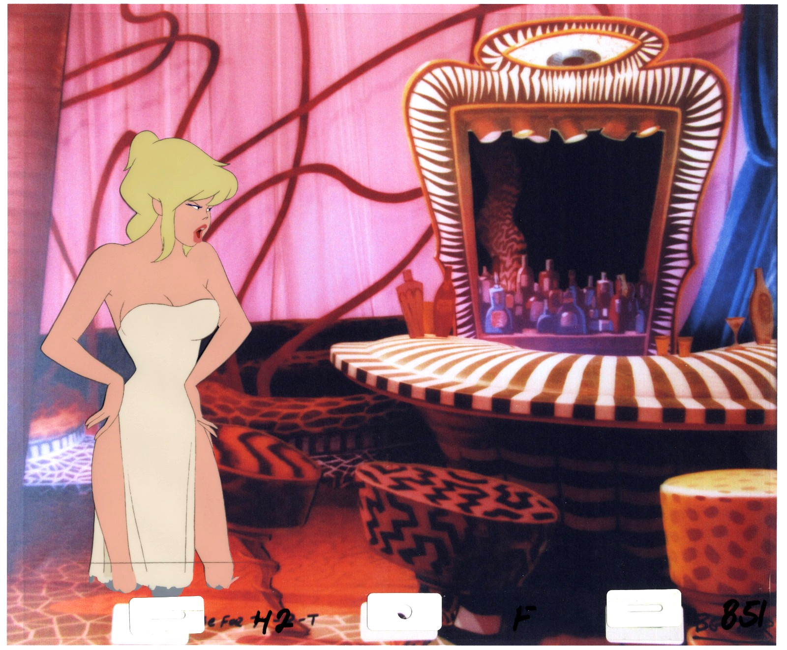 COOL WORLD ANIMATION ART: ORIGINAL BAKSHI PRODUCTION CEL + Free Autograph