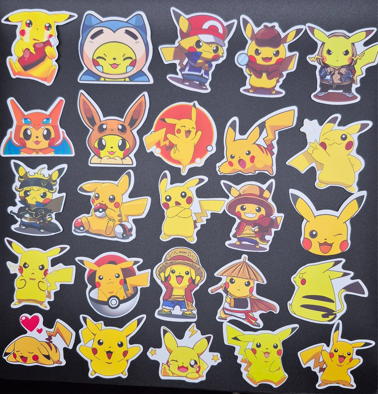 Pikachu Pokemon Stickers 50 Pack Random Assortment - US Seller