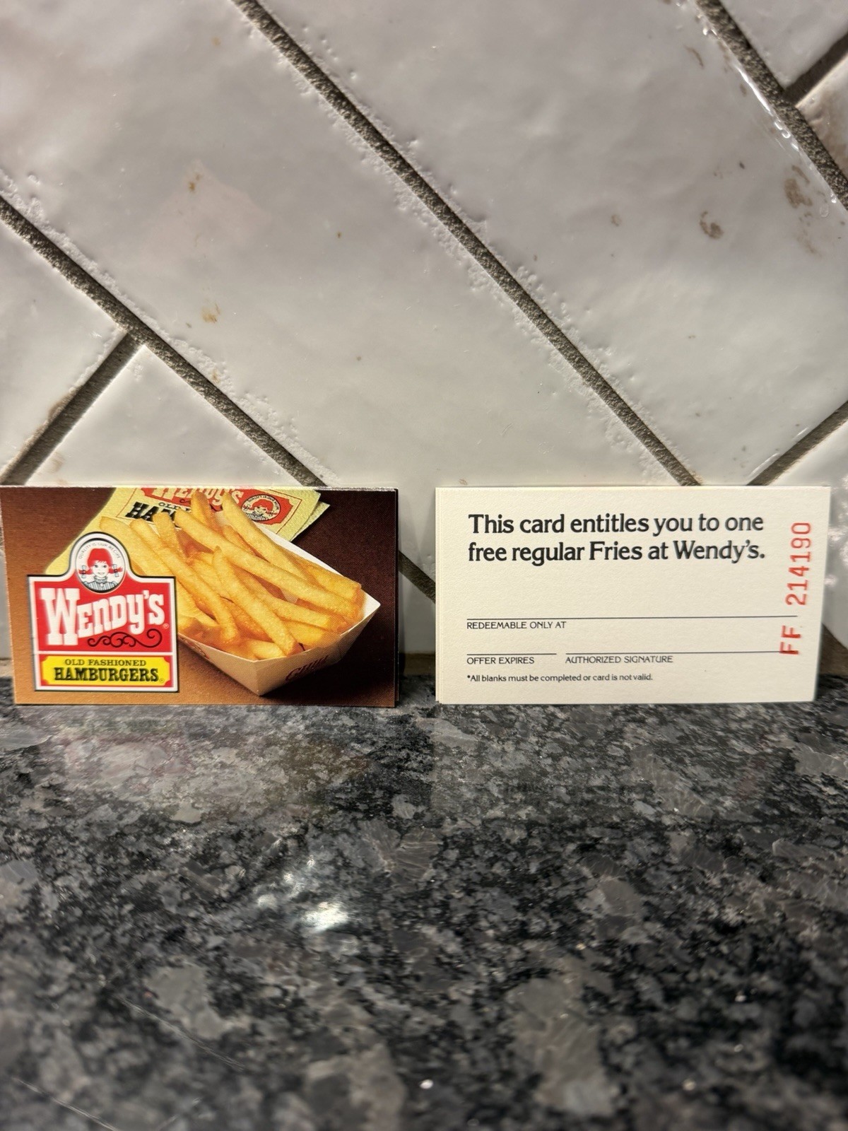 1986 Wendy’s Fries Cards Lot 10 Collectable Vintage Fast Food Promo