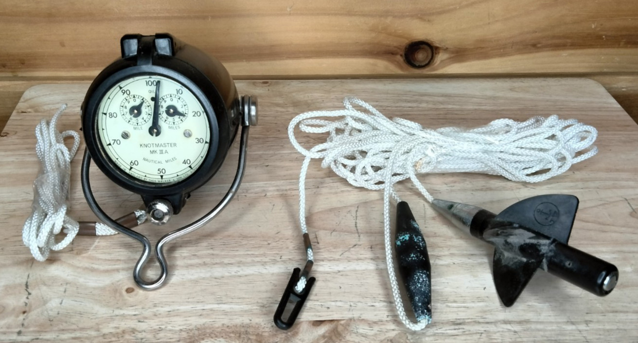 Vintage Walker's Knotmaster MK IIIA Nautical Log Sailing Boating Set