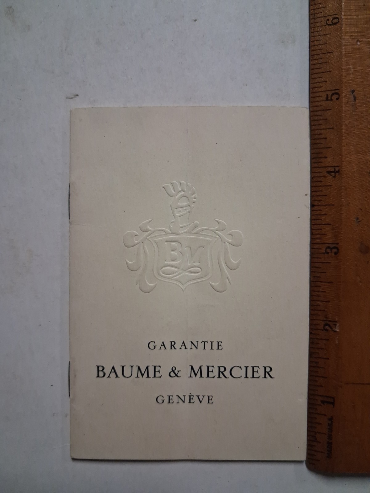 1960 BAUME & MERCIER Watch BOOKLET Vintage