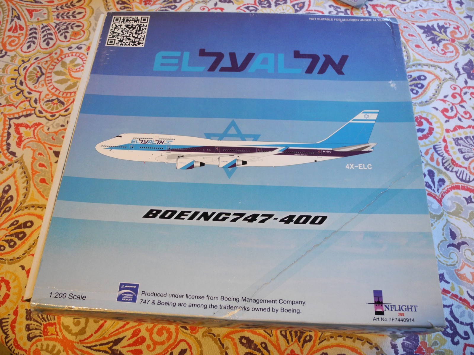 Very RARE Boeing 747 EL AL, 1:200, Never Displayed, Hard to Find Read