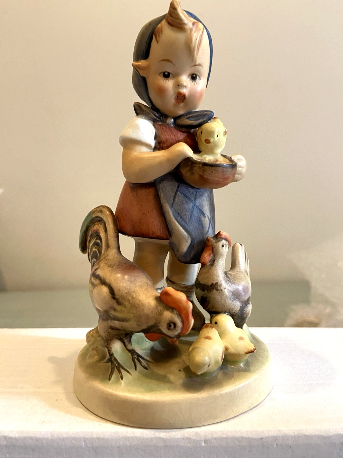 60s Vintage Goebel MJ Hummel FEEDING TIME 199 5.5\