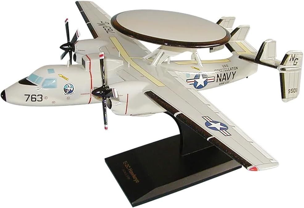 USN Northrop Grumman E-2C Hawkeye AEW CVW-5 Desk Display 1/48 Model SC Airplane