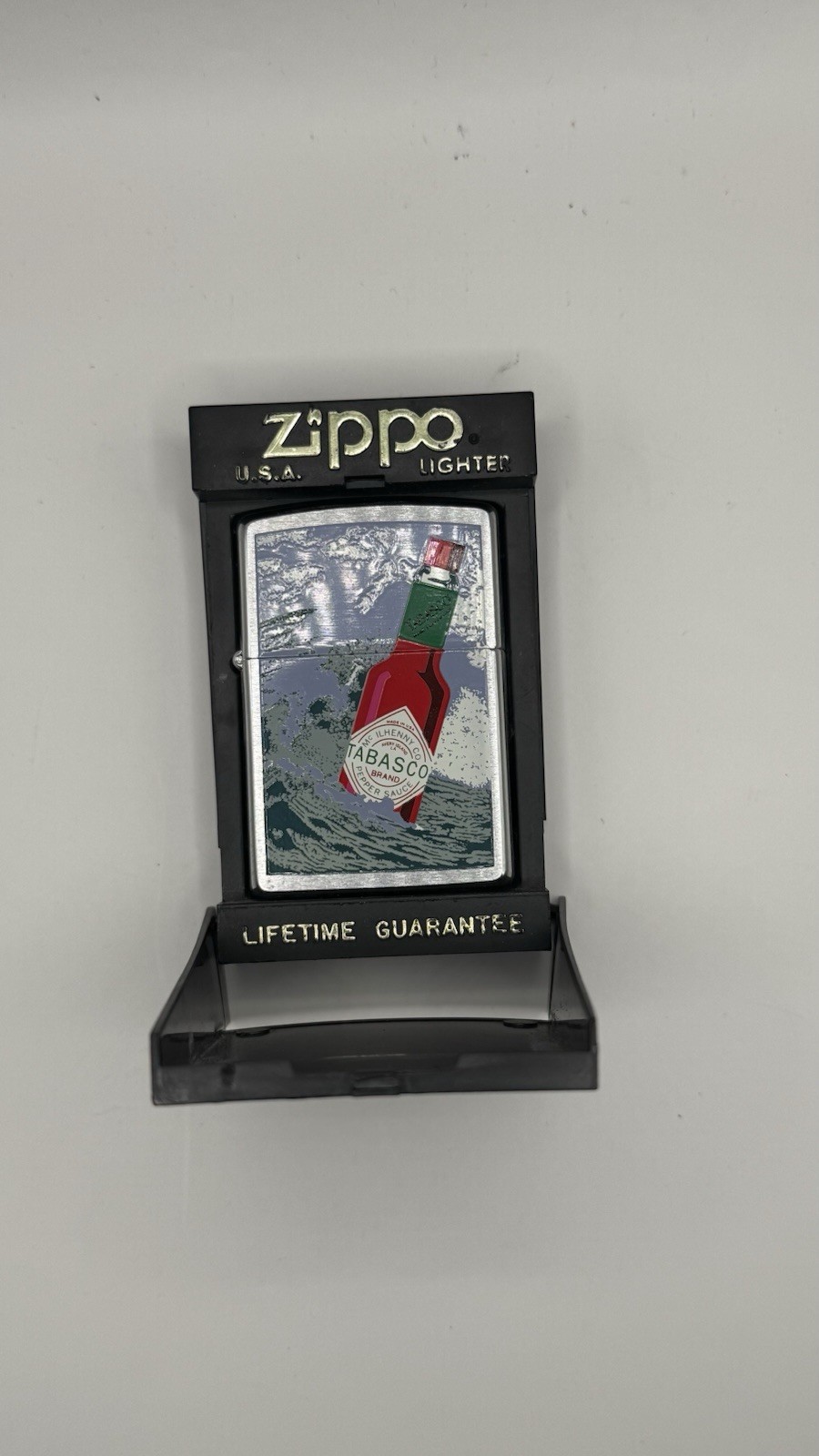 Vintage Zippo 1997 Tabasco Series ￼New In Box Unfired