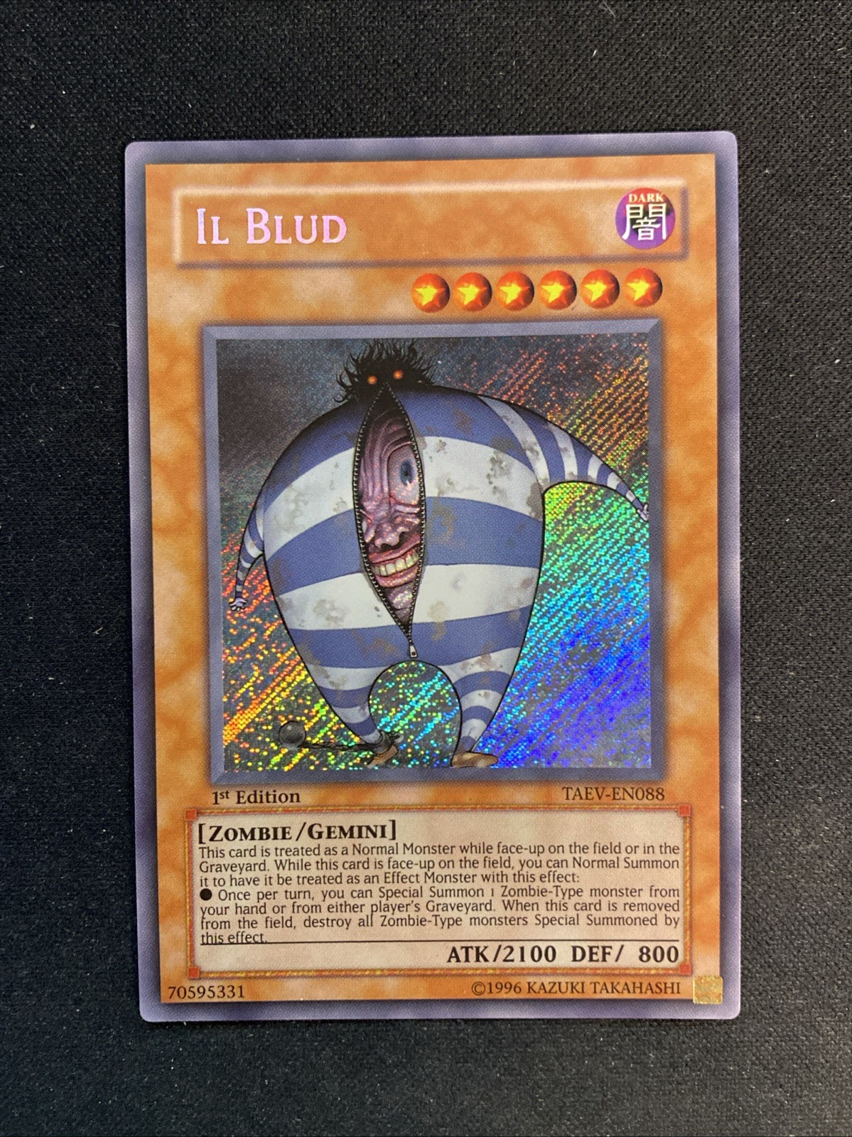 Yu-Gi-Oh TCG Il Blud Tactical Evolution TAEV-EN088 1st Edition Secret Rare