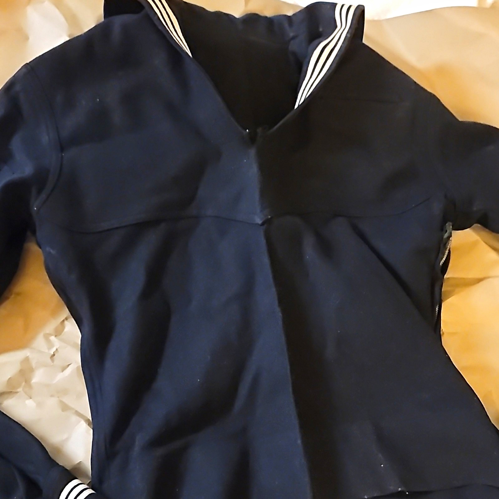 WW3 Naval Clothing Cracker US Navy Blue Wool Uniform Jumper Top Sailor Uniform