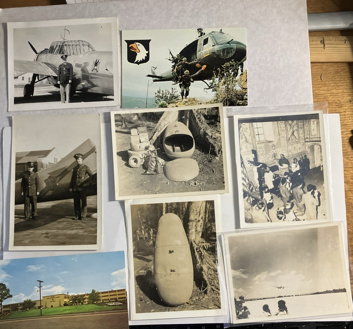 Vtg USMC Vietnam WWI Military Photo Lot 101st Airborne Huey Sensor Monoprep    F